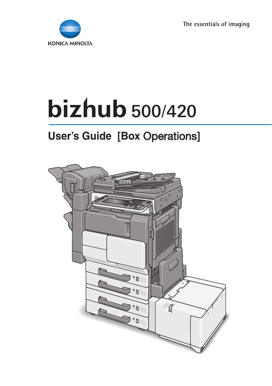 Konica Minolta bizhub 500 User Manual | 218 pages