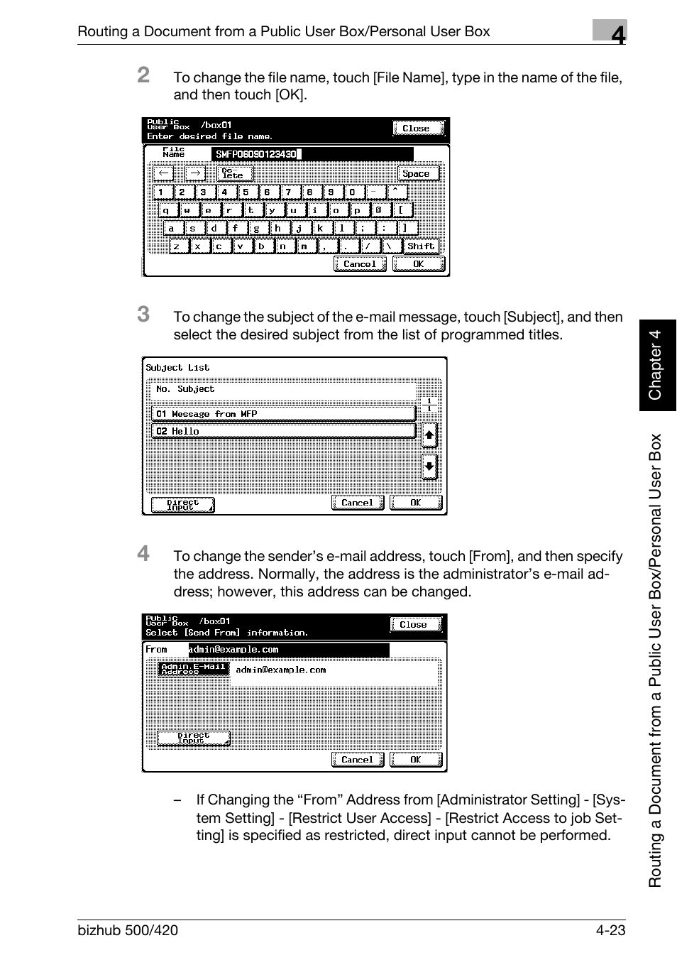 Konica Minolta bizhub 500 User Manual | Page 122 / 218