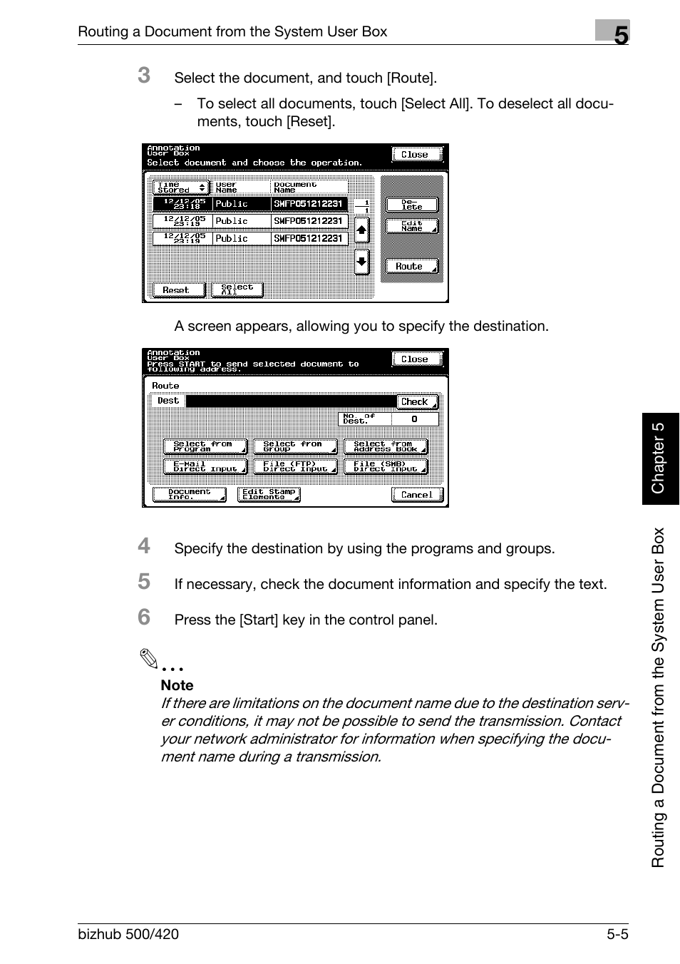 Konica Minolta bizhub 500 User Manual | Page 130 / 218