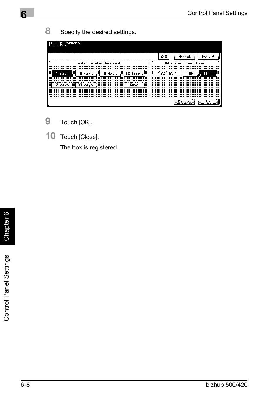 Konica Minolta bizhub 500 User Manual | Page 155 / 218