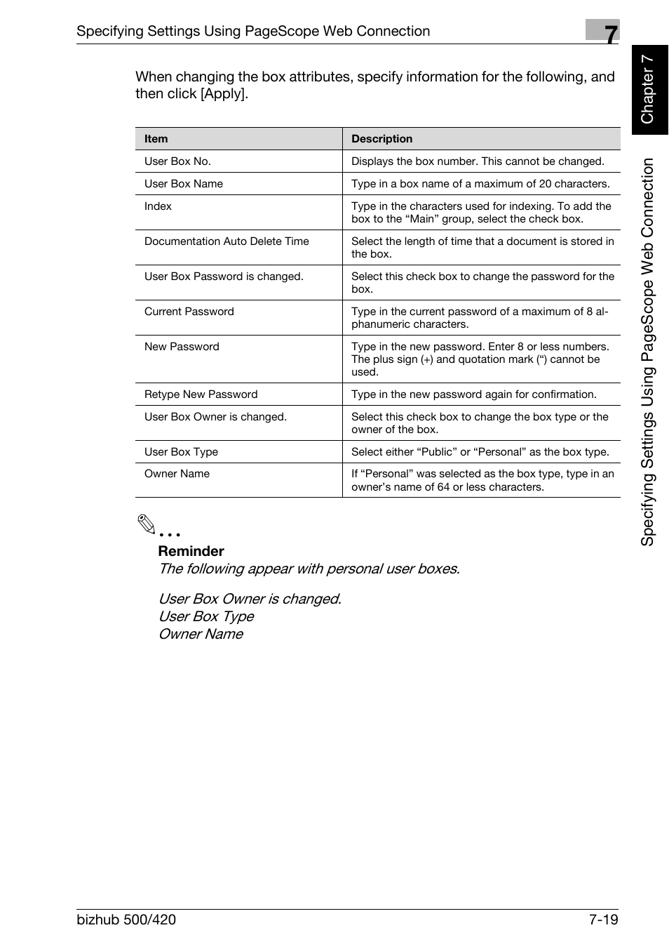 Konica Minolta bizhub 500 User Manual | Page 194 / 218