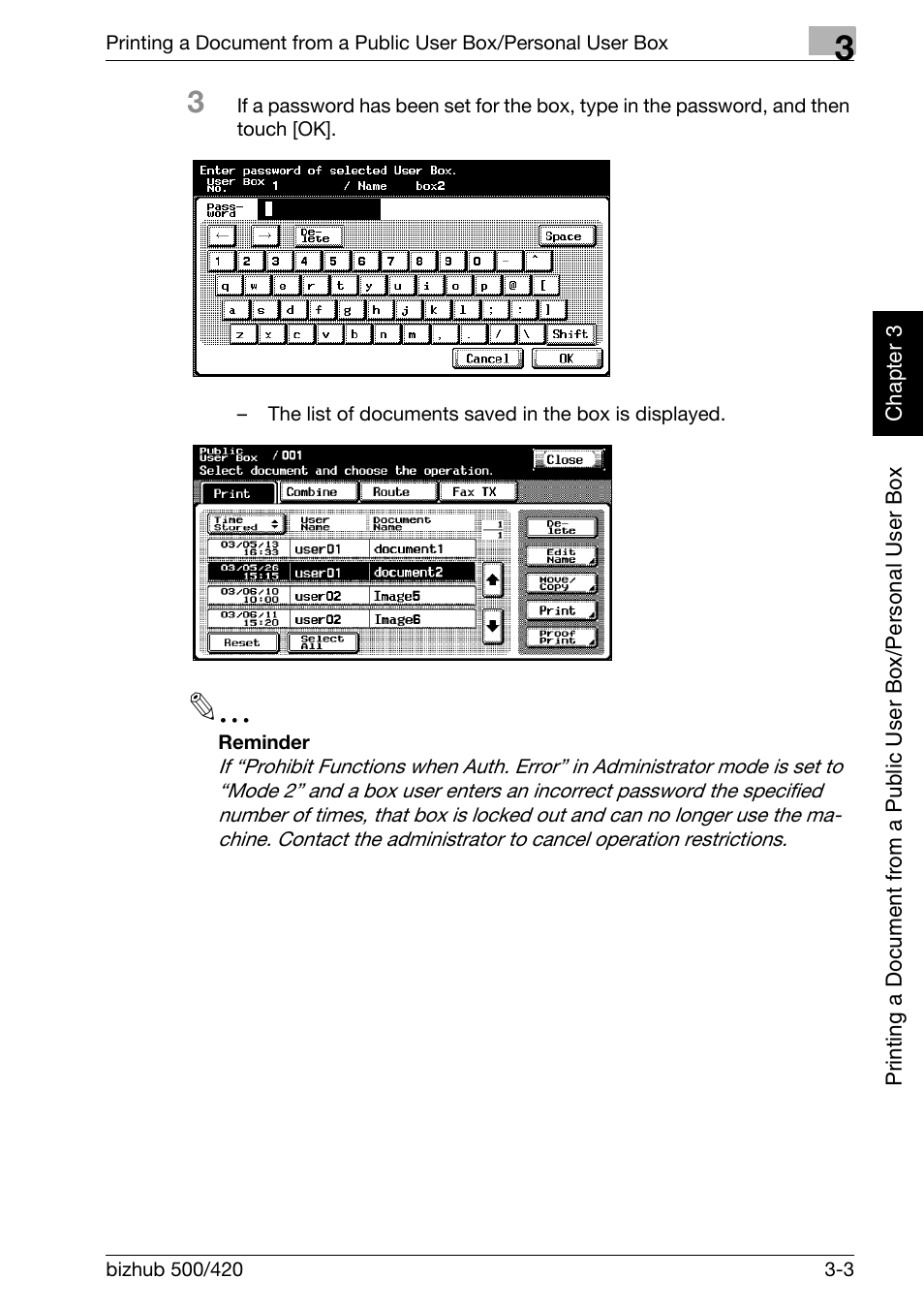 Konica Minolta bizhub 500 User Manual | Page 42 / 218