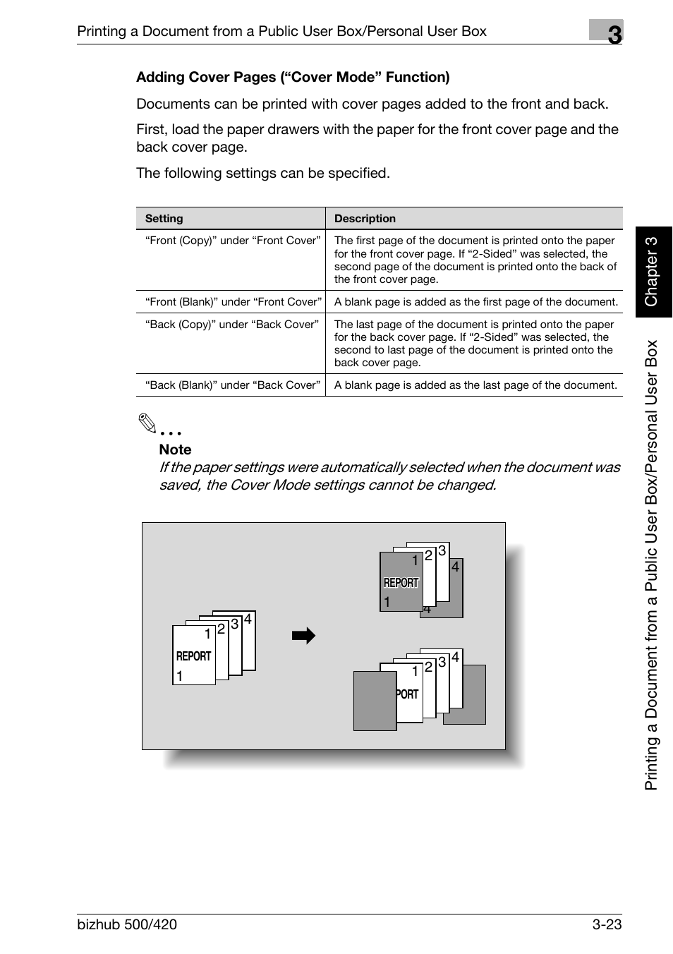 P. 3-23 | Konica Minolta bizhub 500 User Manual | Page 62 / 218