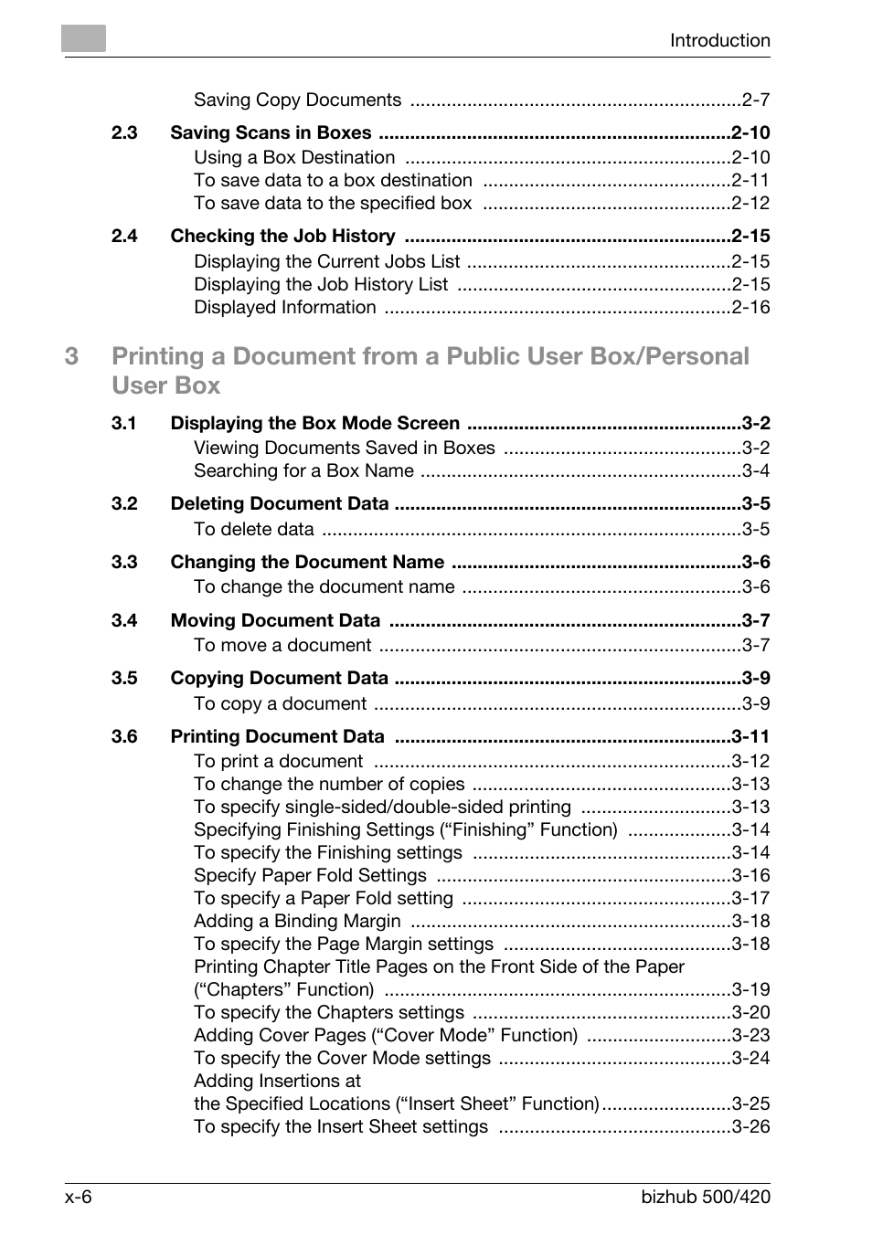 Konica Minolta bizhub 500 User Manual | Page 7 / 218