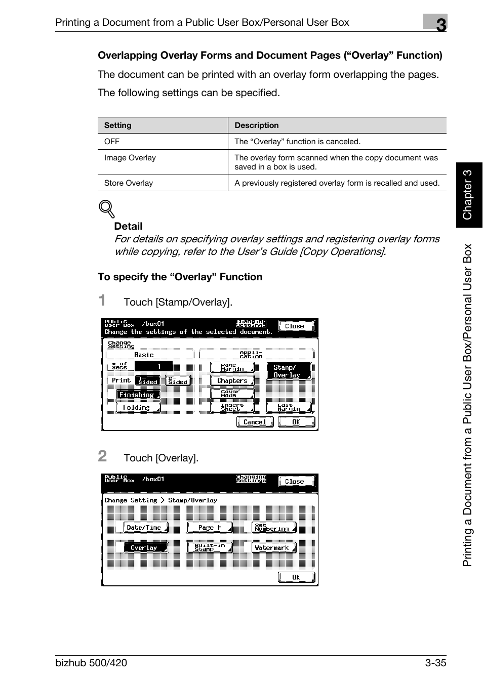 Konica Minolta bizhub 500 User Manual | Page 74 / 218