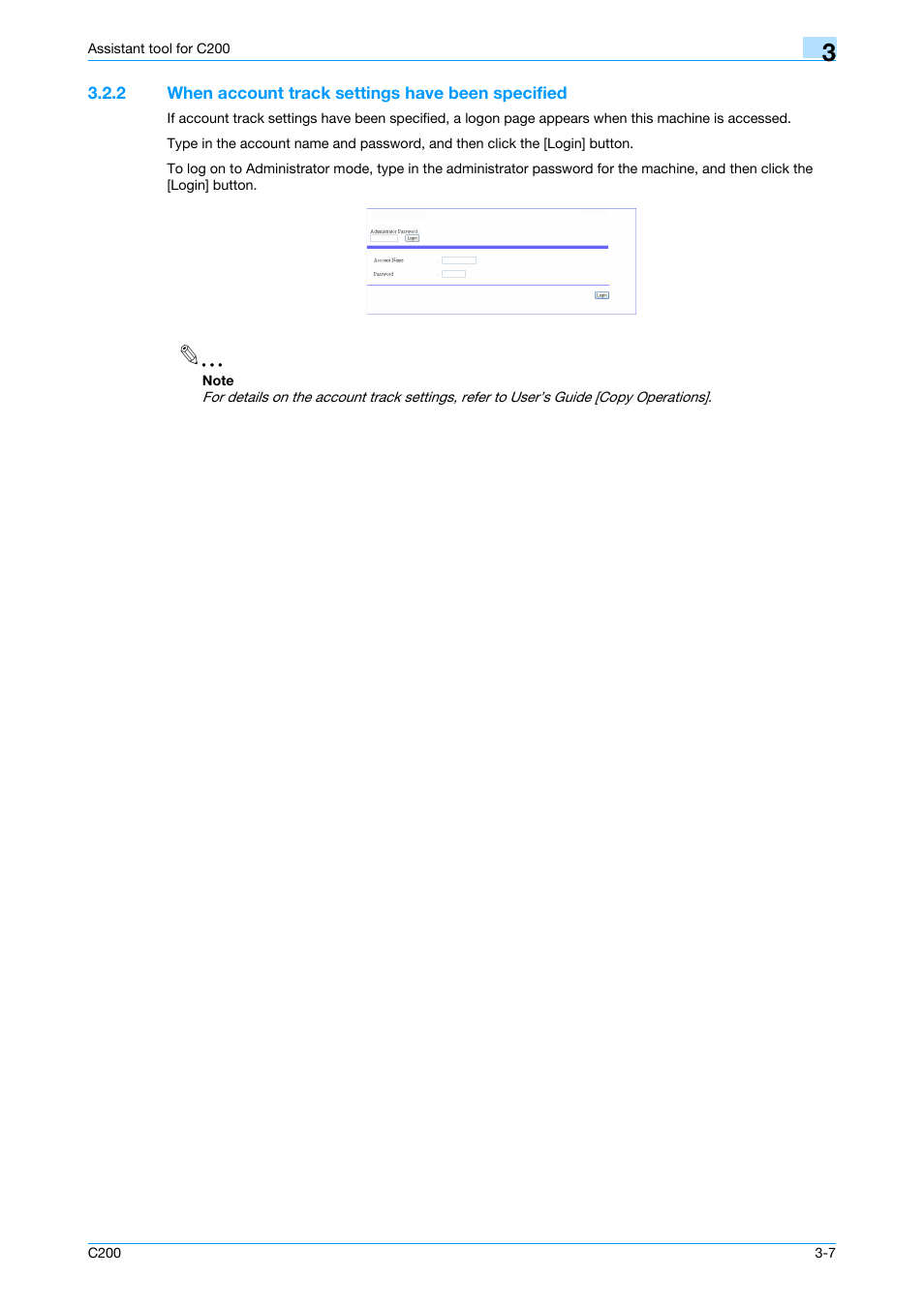 2 when account track settings have been specified, When account track settings have been specified -7 | Konica Minolta bizhub C200 User Manual | Page 102 / 167
