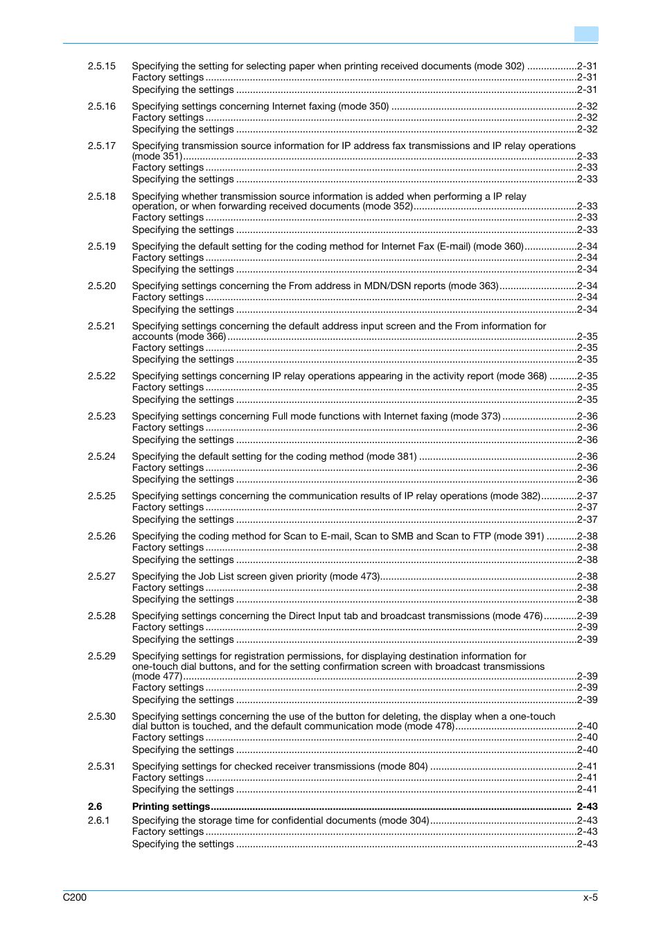 Konica Minolta bizhub C200 User Manual | Page 6 / 167