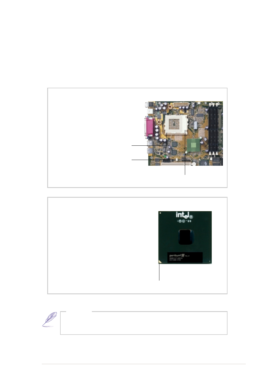 4 install a cpu, Cpu socket location, Cpu orientation | Asus Pentium III IDE RAID Server AP110 User Manual | Page 23 / 50