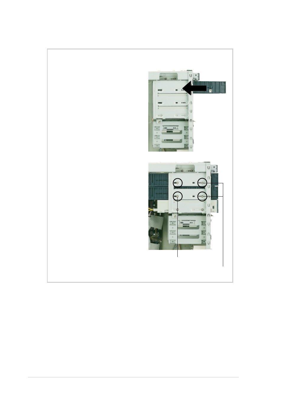 2 install a hot-swap hdd, Install hdd tray frame | Asus Pentium III IDE RAID Server AP110 User Manual | Page 36 / 50