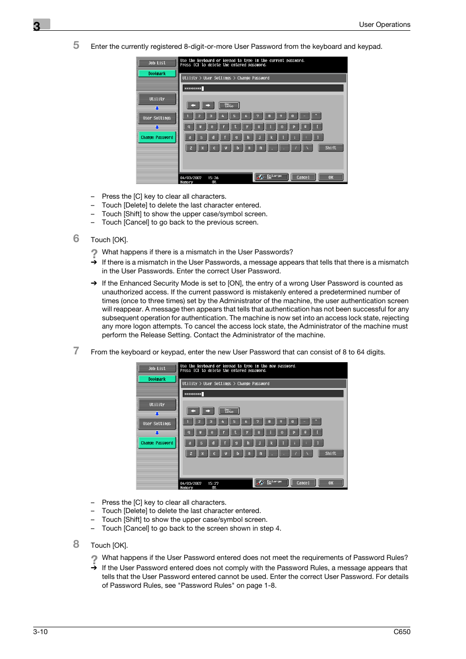 Konica Minolta bizhub C650 User Manual | Page 125 / 192