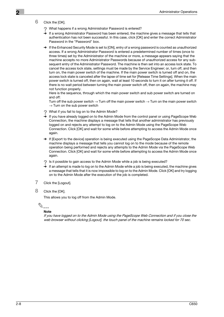 Konica Minolta bizhub C650 User Manual | Page 23 / 192