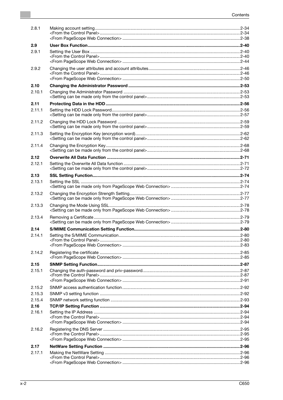 Konica Minolta bizhub C650 User Manual | Page 3 / 192