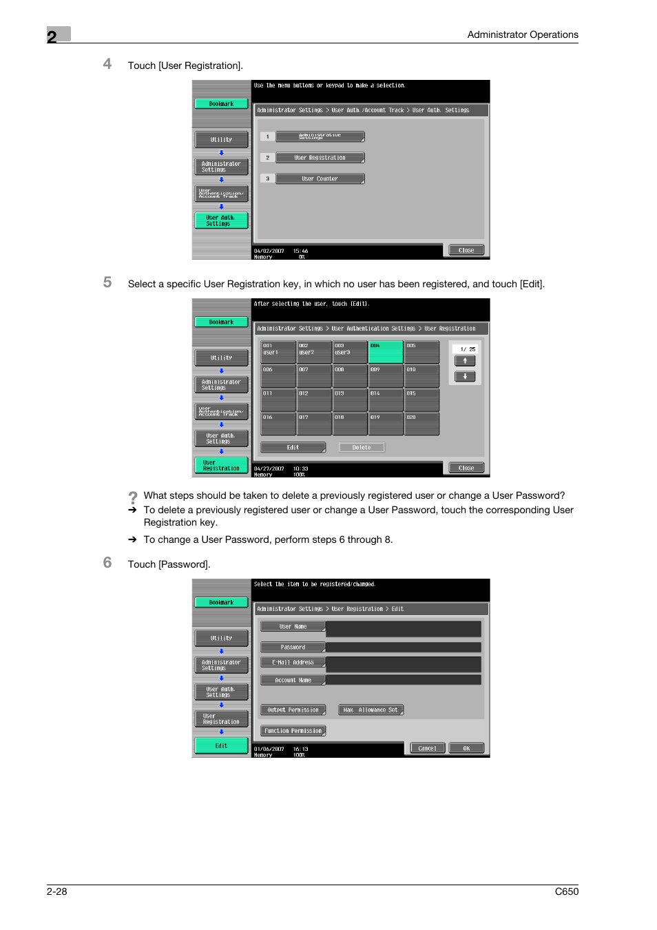 Konica Minolta bizhub C650 User Manual | Page 43 / 192