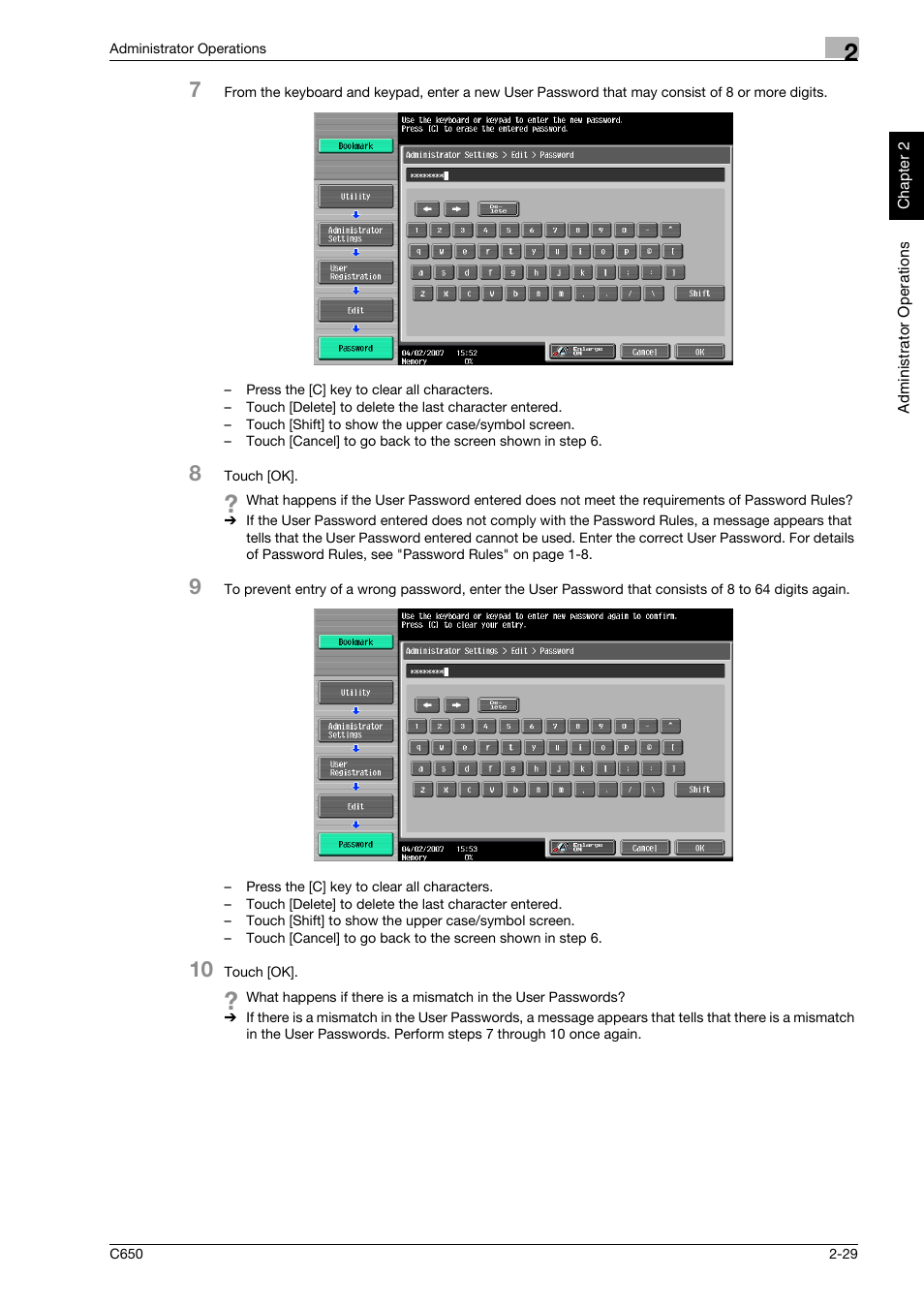 Konica Minolta bizhub C650 User Manual | Page 44 / 192