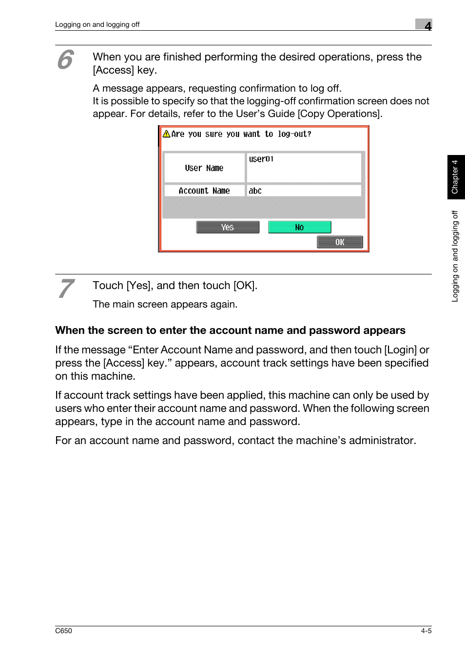 Konica Minolta bizhub C650 User Manual | Page 114 / 118