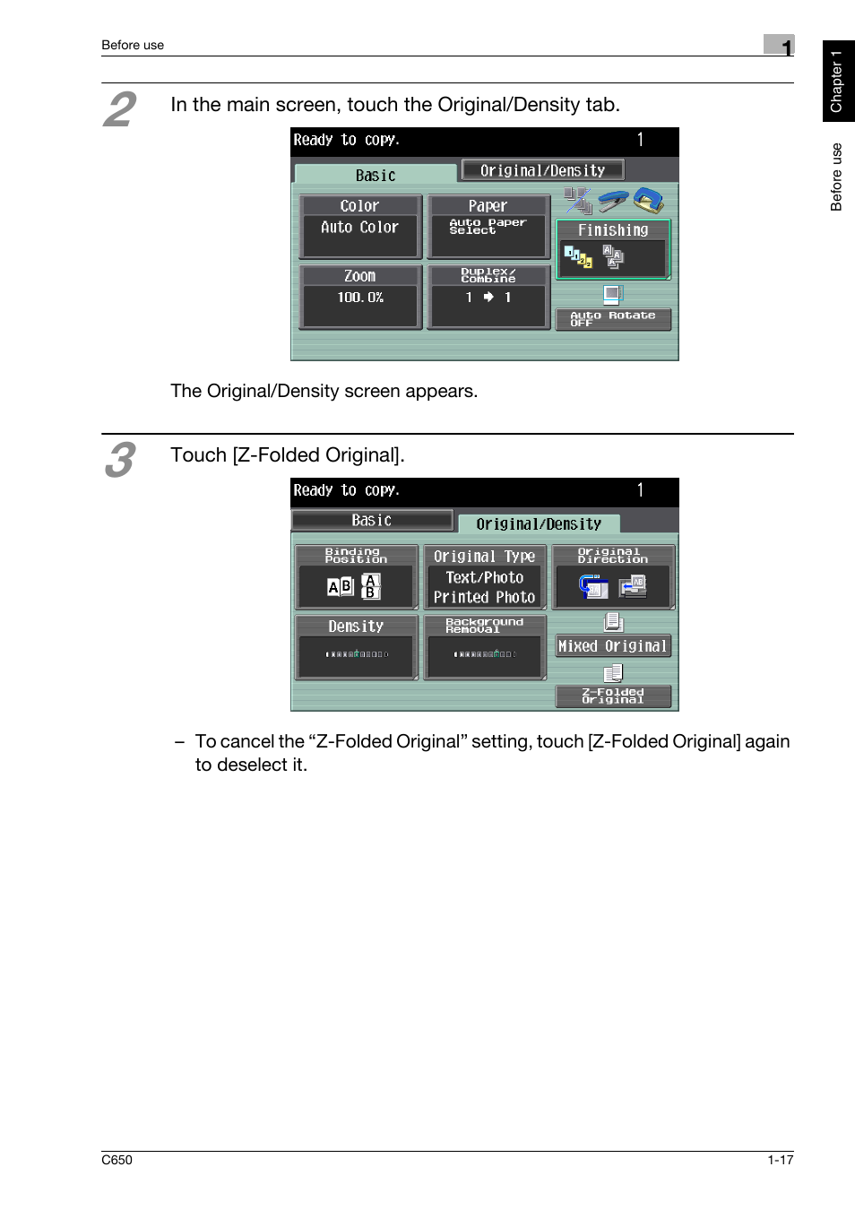 Konica Minolta bizhub C650 User Manual | Page 24 / 118