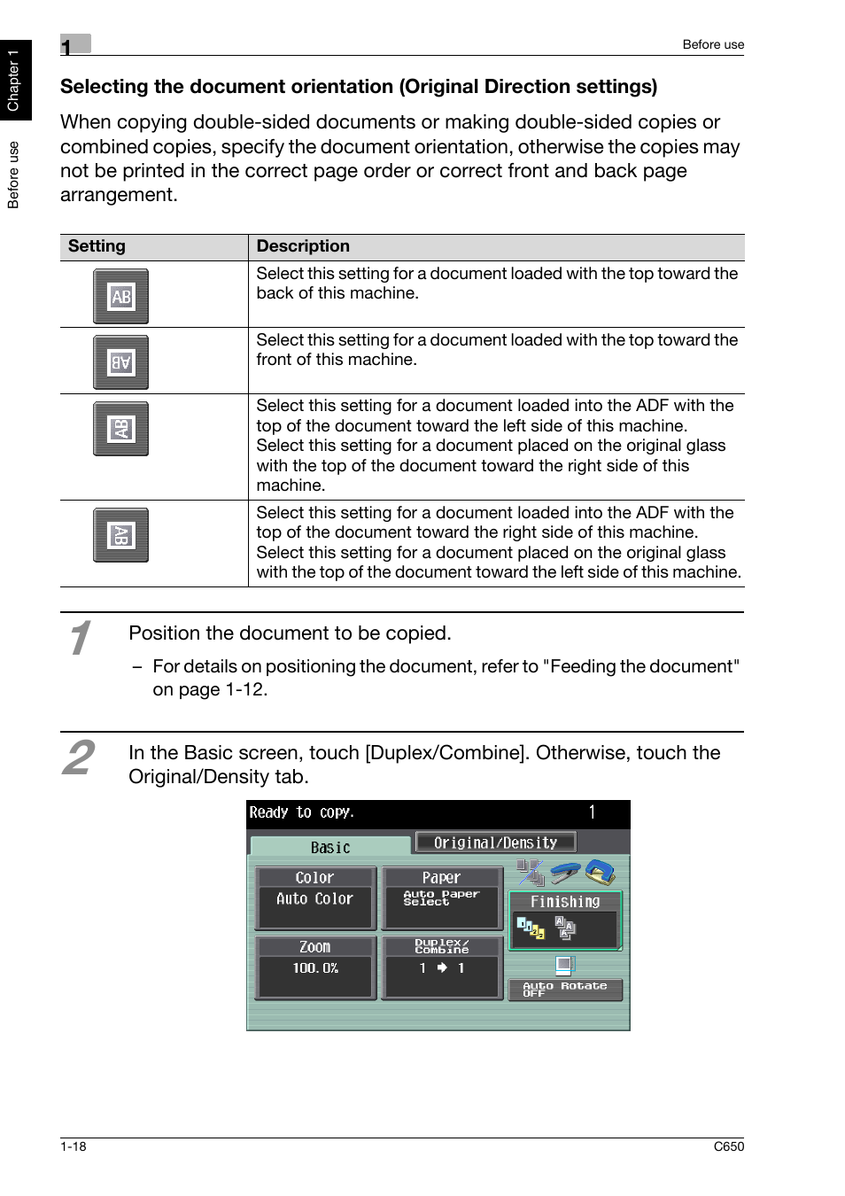 Konica Minolta bizhub C650 User Manual | Page 25 / 118