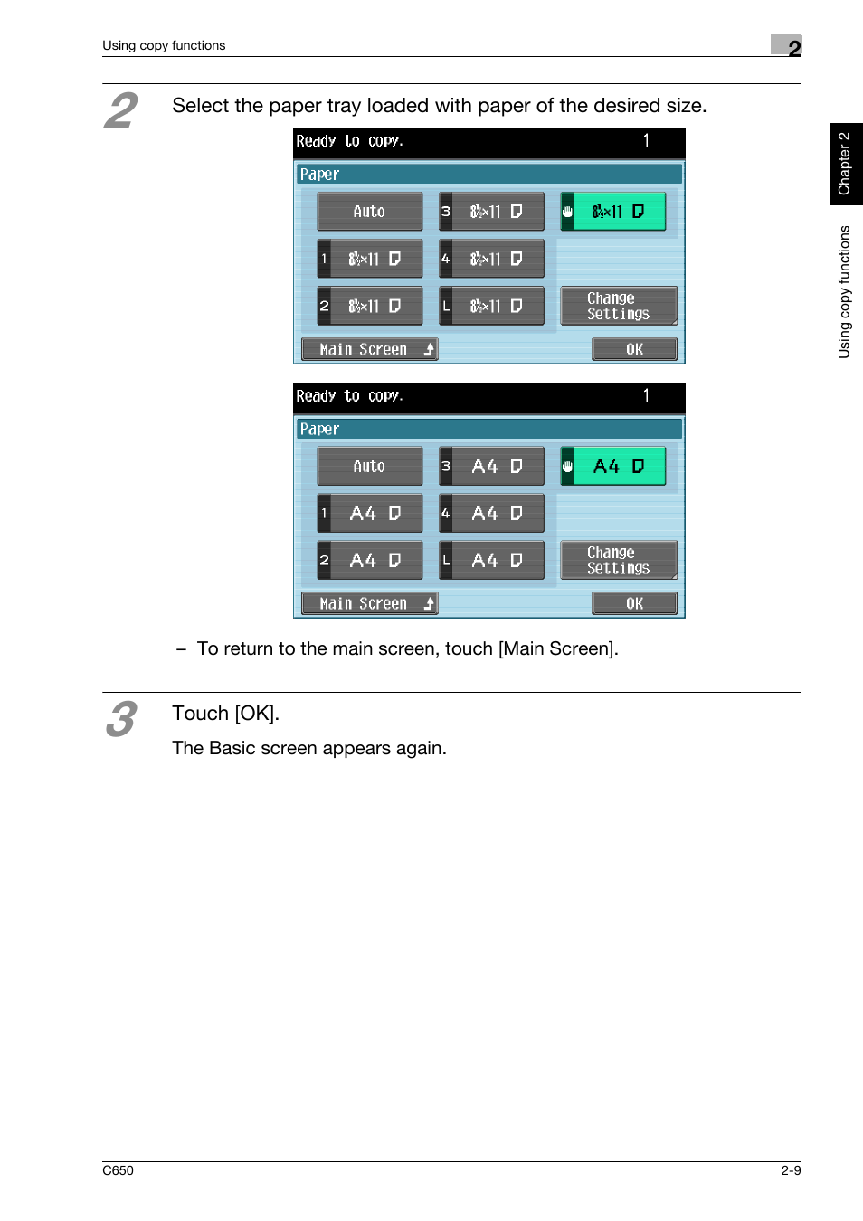 Konica Minolta bizhub C650 User Manual | Page 38 / 118