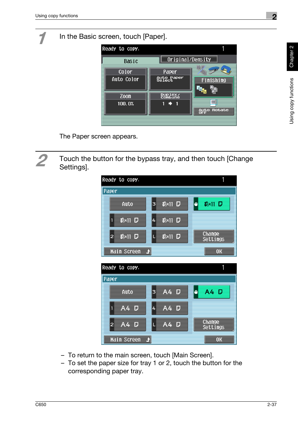 Konica Minolta bizhub C650 User Manual | Page 66 / 118