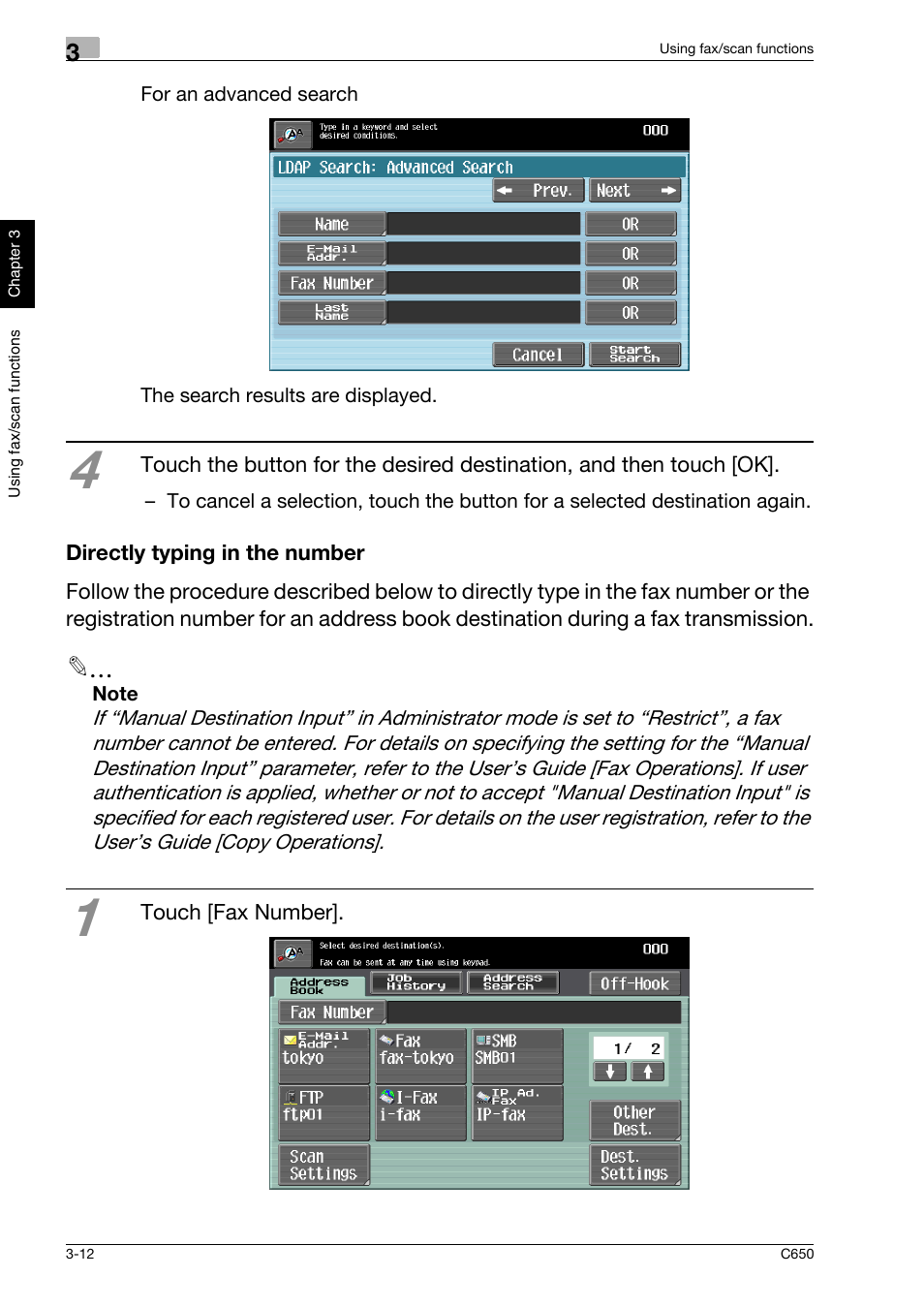 Directly typing in the number, Directly typing in the number -12 | Konica Minolta bizhub C650 User Manual | Page 85 / 118