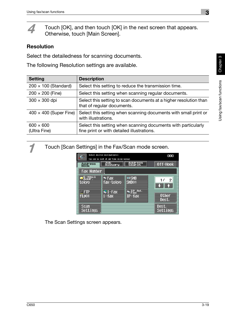 Resolution, Resolution -19 | Konica Minolta bizhub C650 User Manual | Page 92 / 118