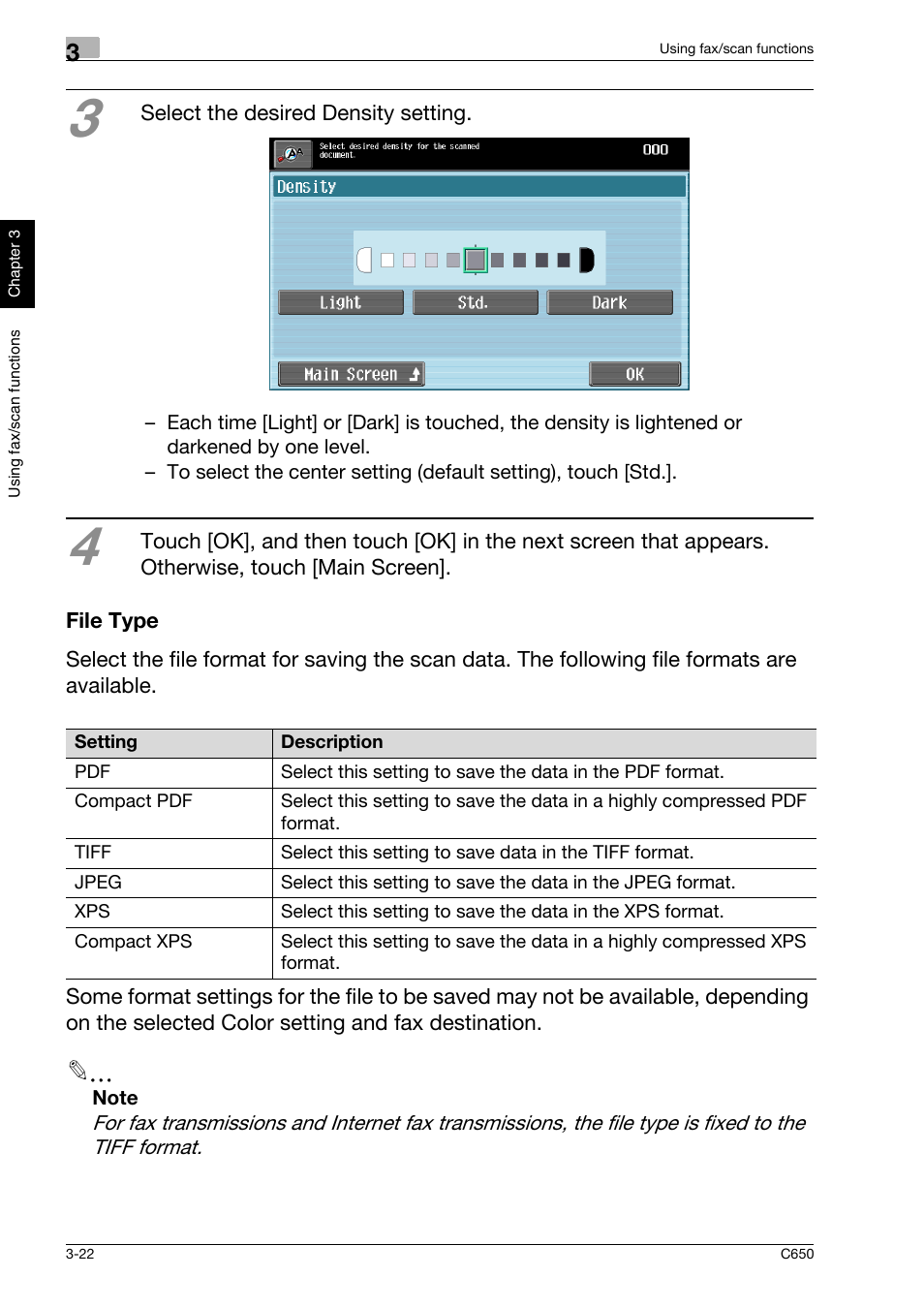 File type, File type -22 | Konica Minolta bizhub C650 User Manual | Page 95 / 118