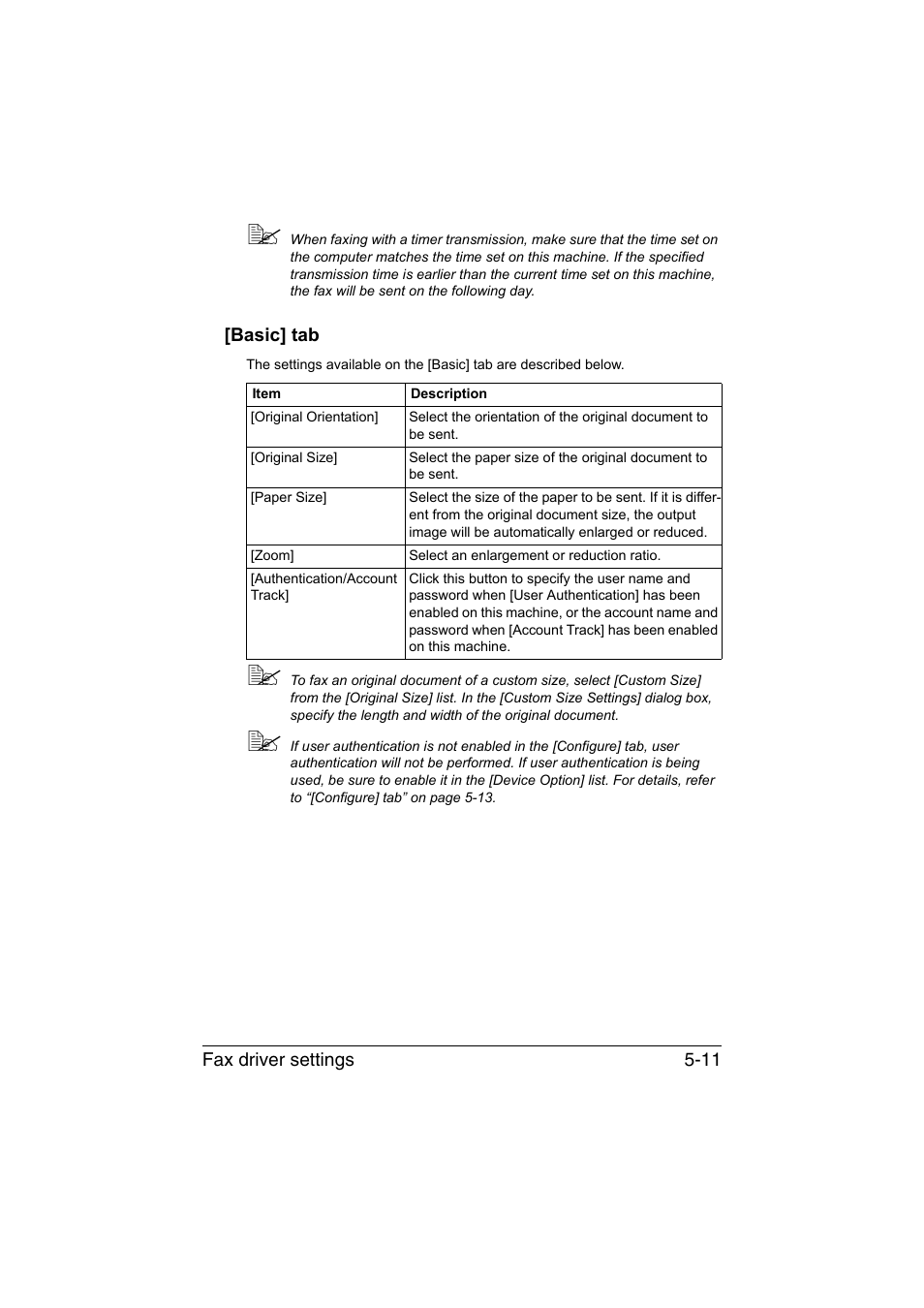 Basic] tab, Basic] tab -11 | Konica Minolta bizhub C35 User Manual | Page 94 / 140