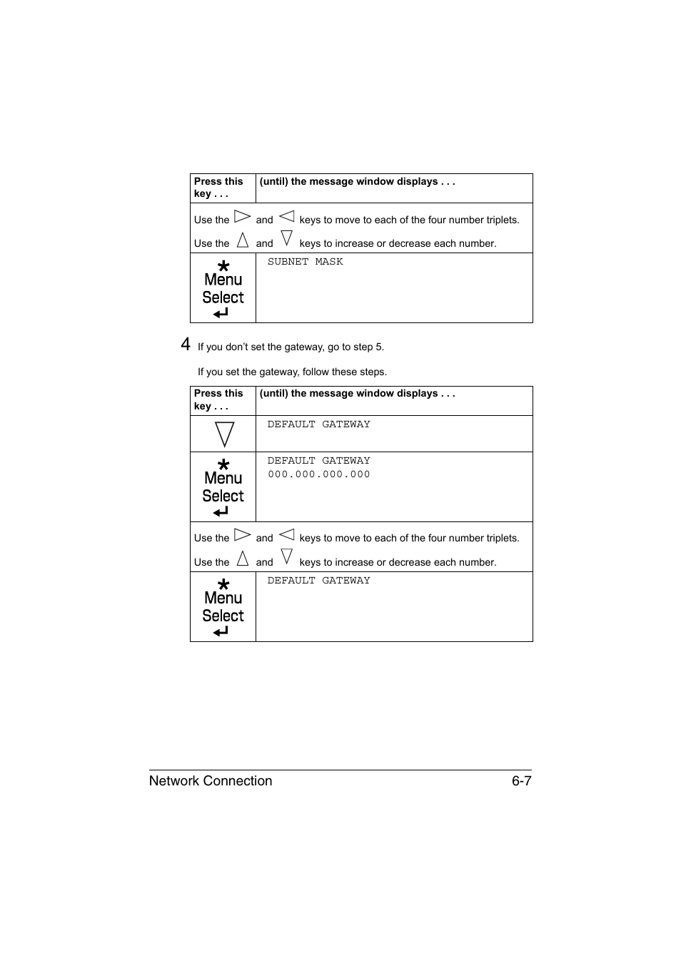 Network connection 6-7 | Konica Minolta bizhub C35P User Manual | Page 186 / 409