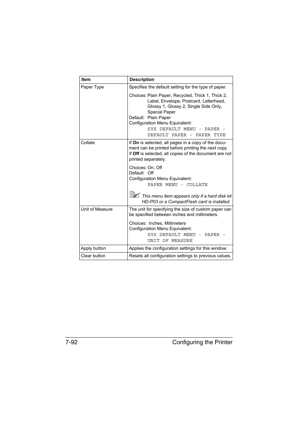 Configuring the printer 7-92 | Konica Minolta bizhub C35P User Manual | Page 311 / 409