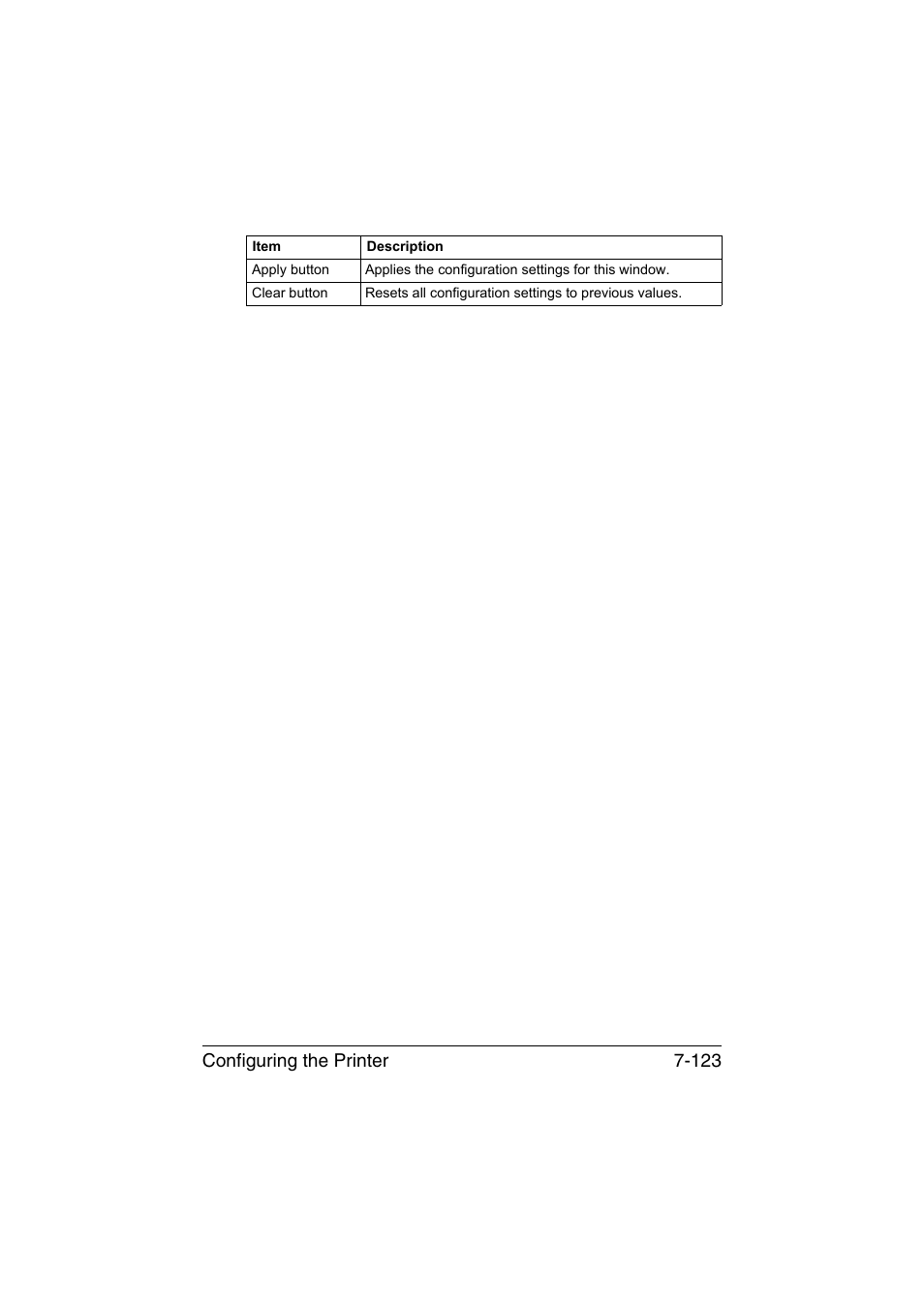 Configuring the printer 7-123 | Konica Minolta bizhub C35P User Manual | Page 342 / 409