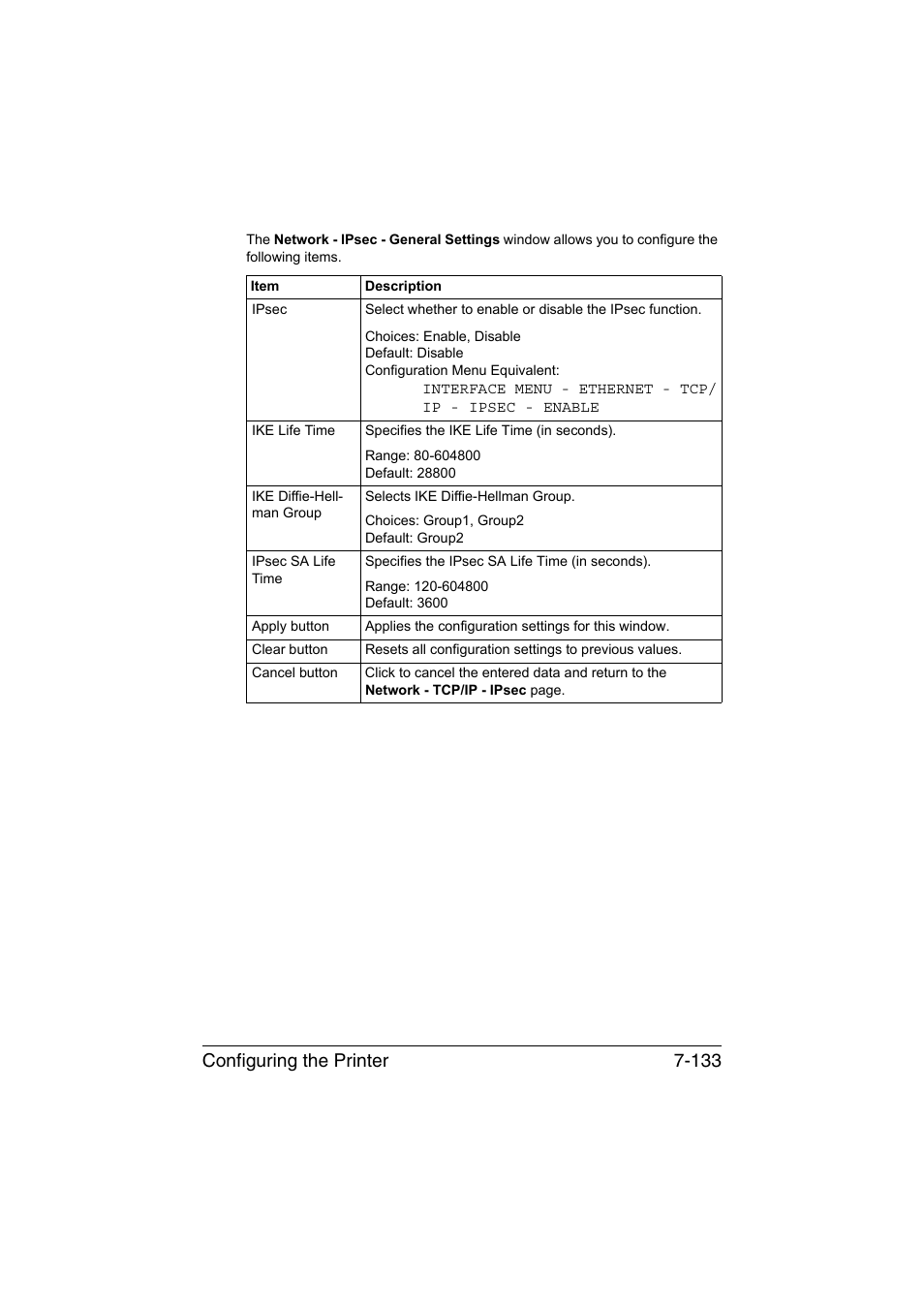 Configuring the printer 7-133 | Konica Minolta bizhub C35P User Manual | Page 352 / 409