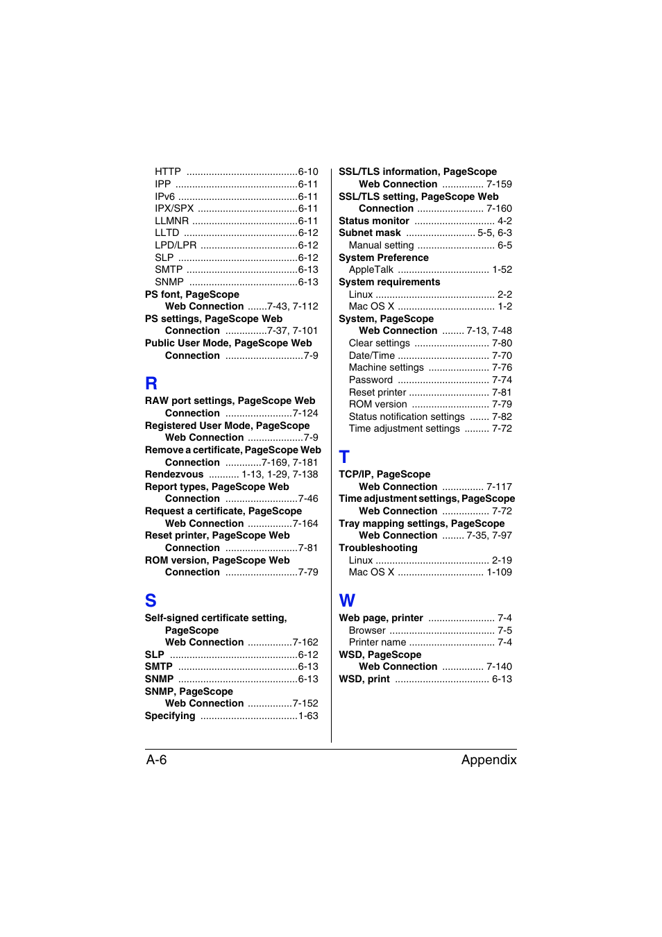 Appendix a-6 | Konica Minolta bizhub C35P User Manual | Page 407 / 409