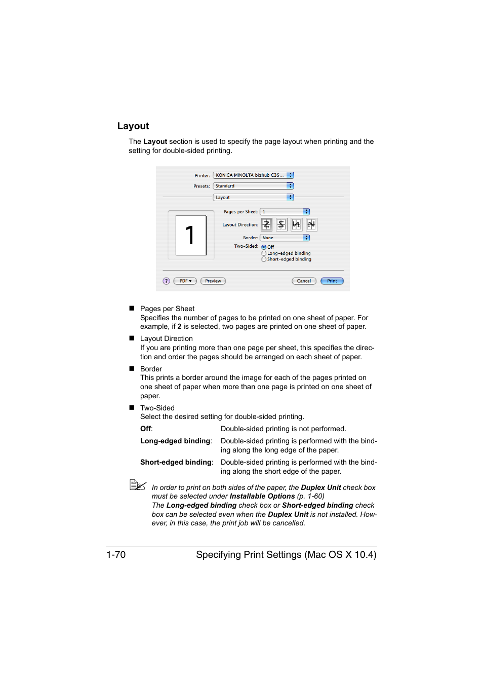 Layout, Layout -70 | Konica Minolta bizhub C35P User Manual | Page 95 / 409