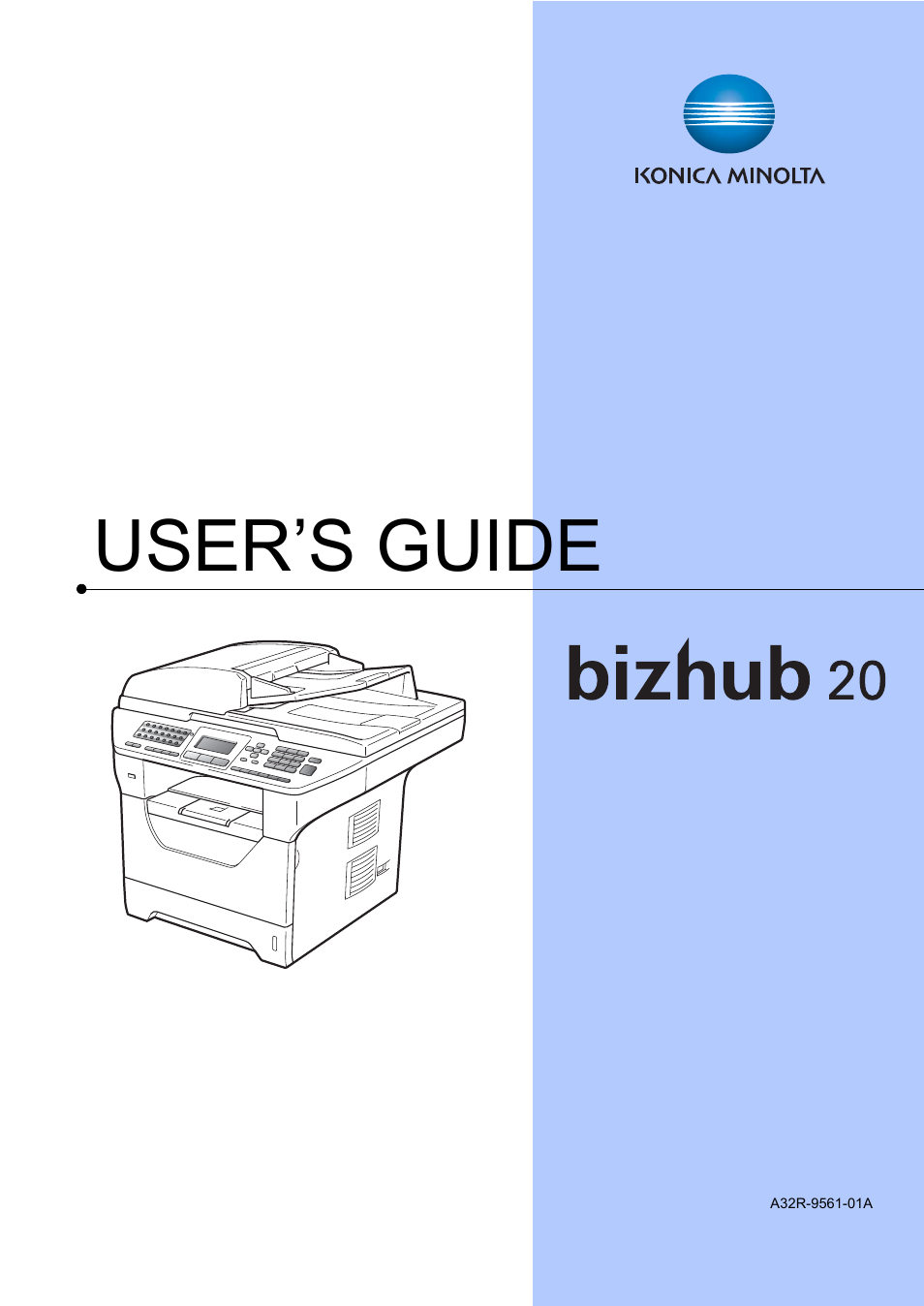 Konica Minolta bizhub 20 User Manual | 203 pages
