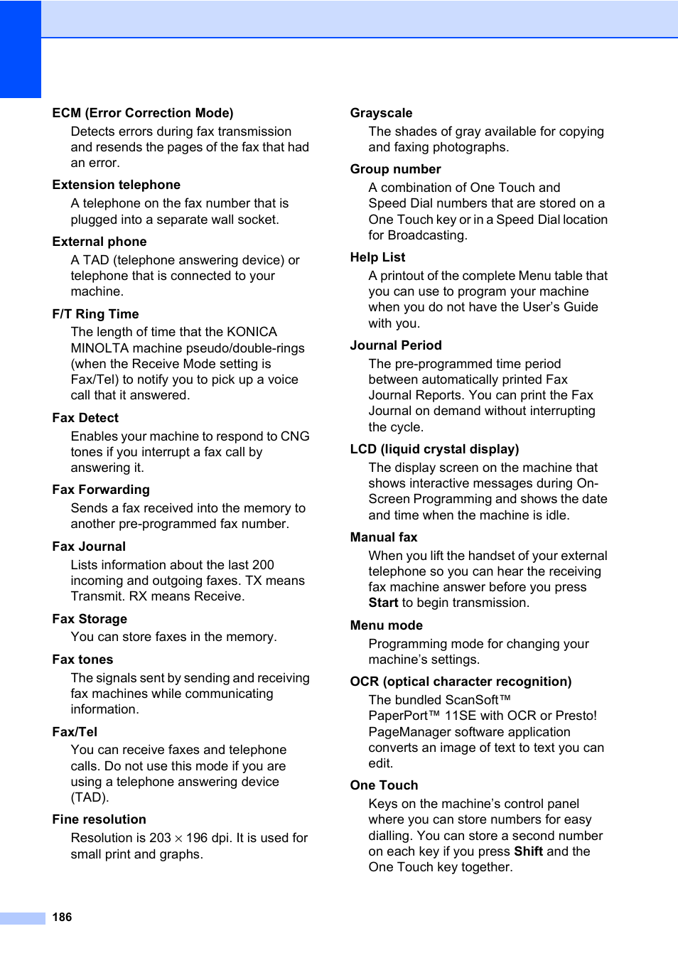 Konica Minolta bizhub 20 User Manual | Page 195 / 203