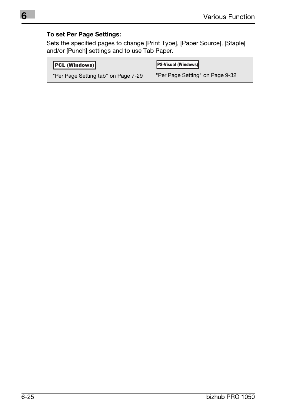 Konica Minolta BIZHUB PRO 1050 User Manual | Page 122 / 399