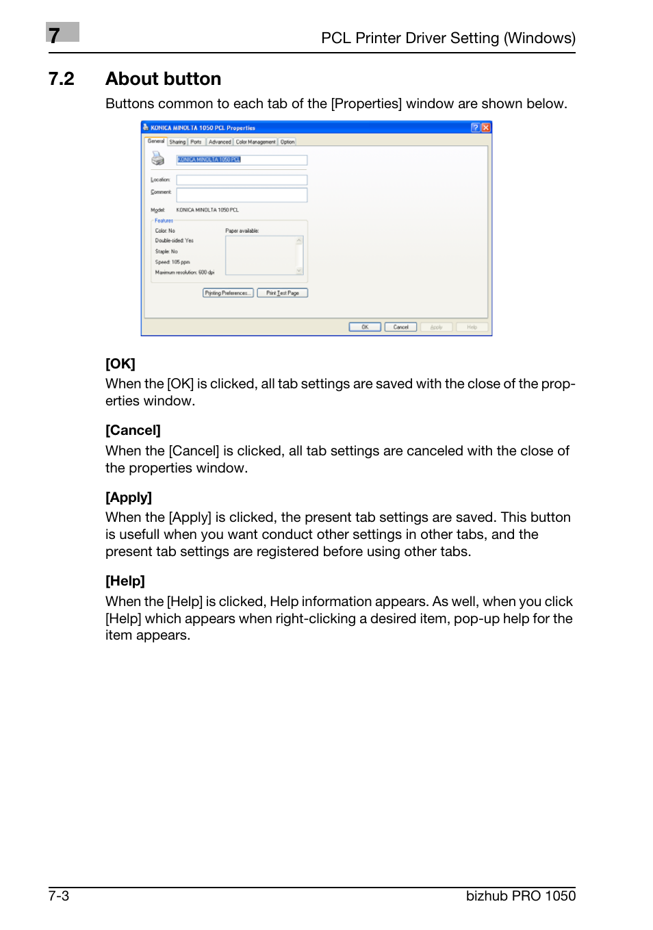 2 about button | Konica Minolta BIZHUB PRO 1050 User Manual | Page 132 / 399