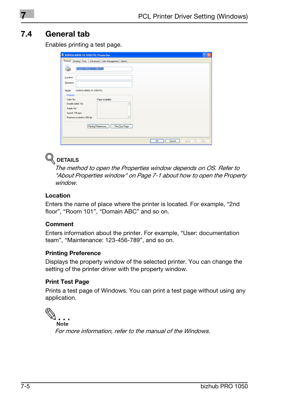 4 general tab | Konica Minolta BIZHUB PRO 1050 User Manual | Page 134 / 399