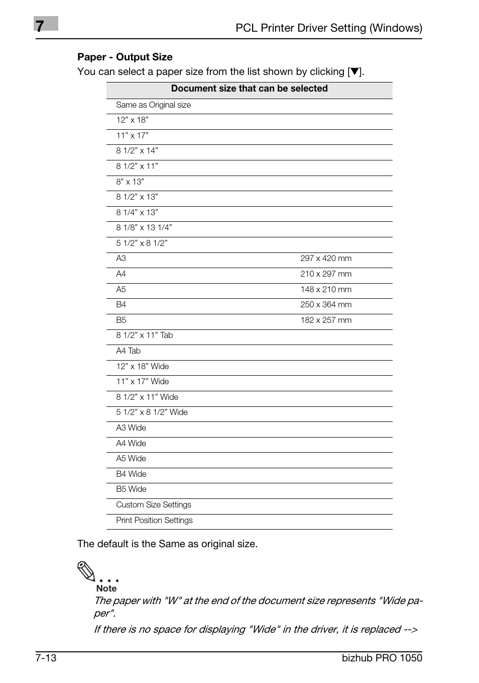 Pcl printer driver setting (windows) | Konica Minolta BIZHUB PRO 1050 User Manual | Page 142 / 399