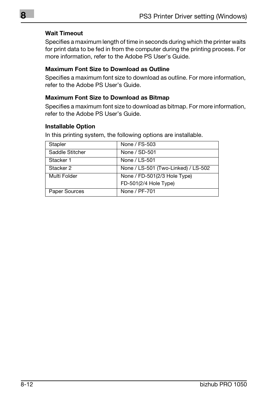 Konica Minolta BIZHUB PRO 1050 User Manual | Page 195 / 399