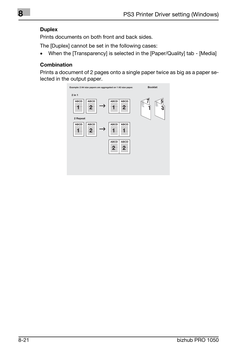 Ps3 printer driver setting (windows) | Konica Minolta BIZHUB PRO 1050 User Manual | Page 204 / 399