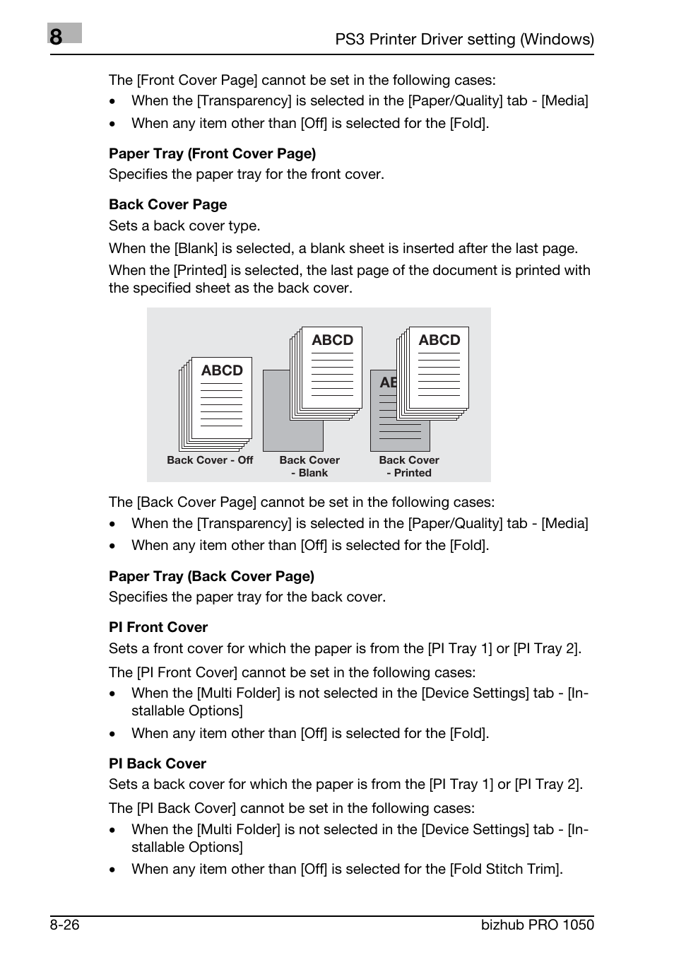 Konica Minolta BIZHUB PRO 1050 User Manual | Page 209 / 399