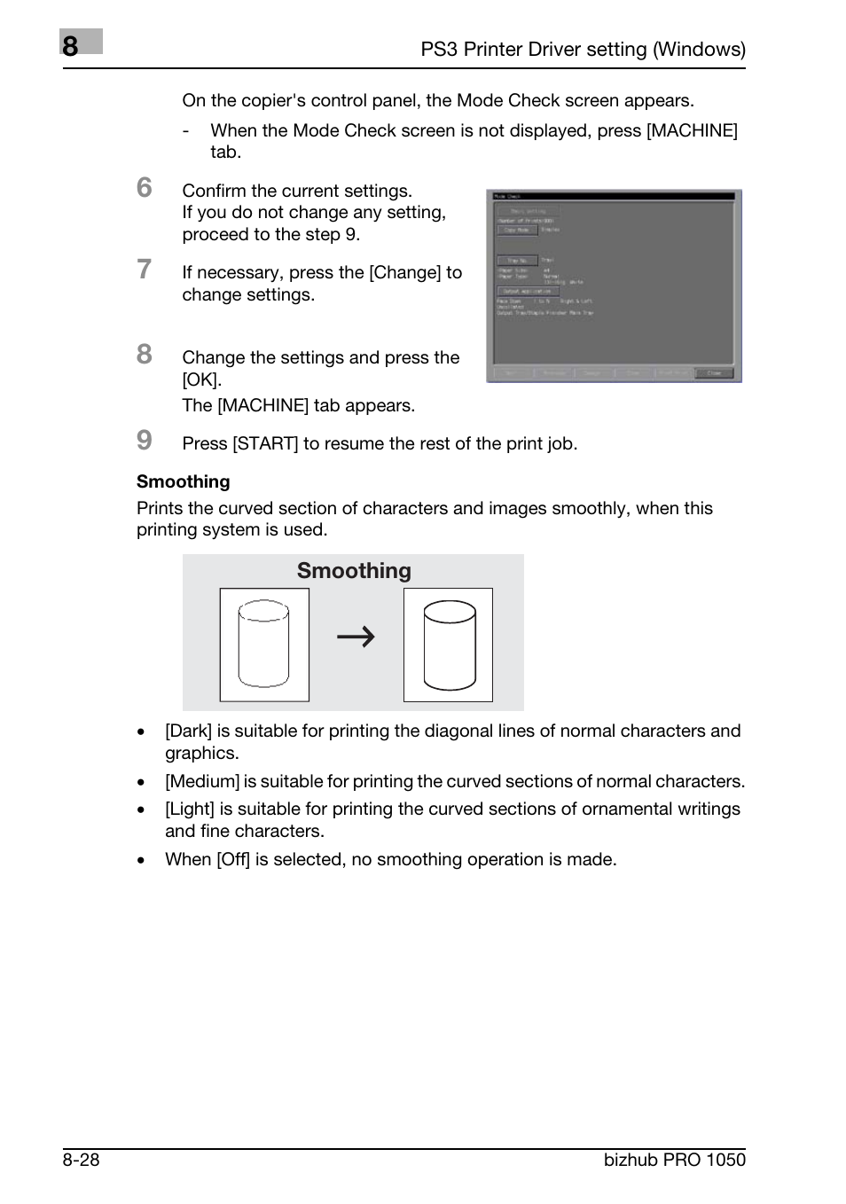 Konica Minolta BIZHUB PRO 1050 User Manual | Page 211 / 399