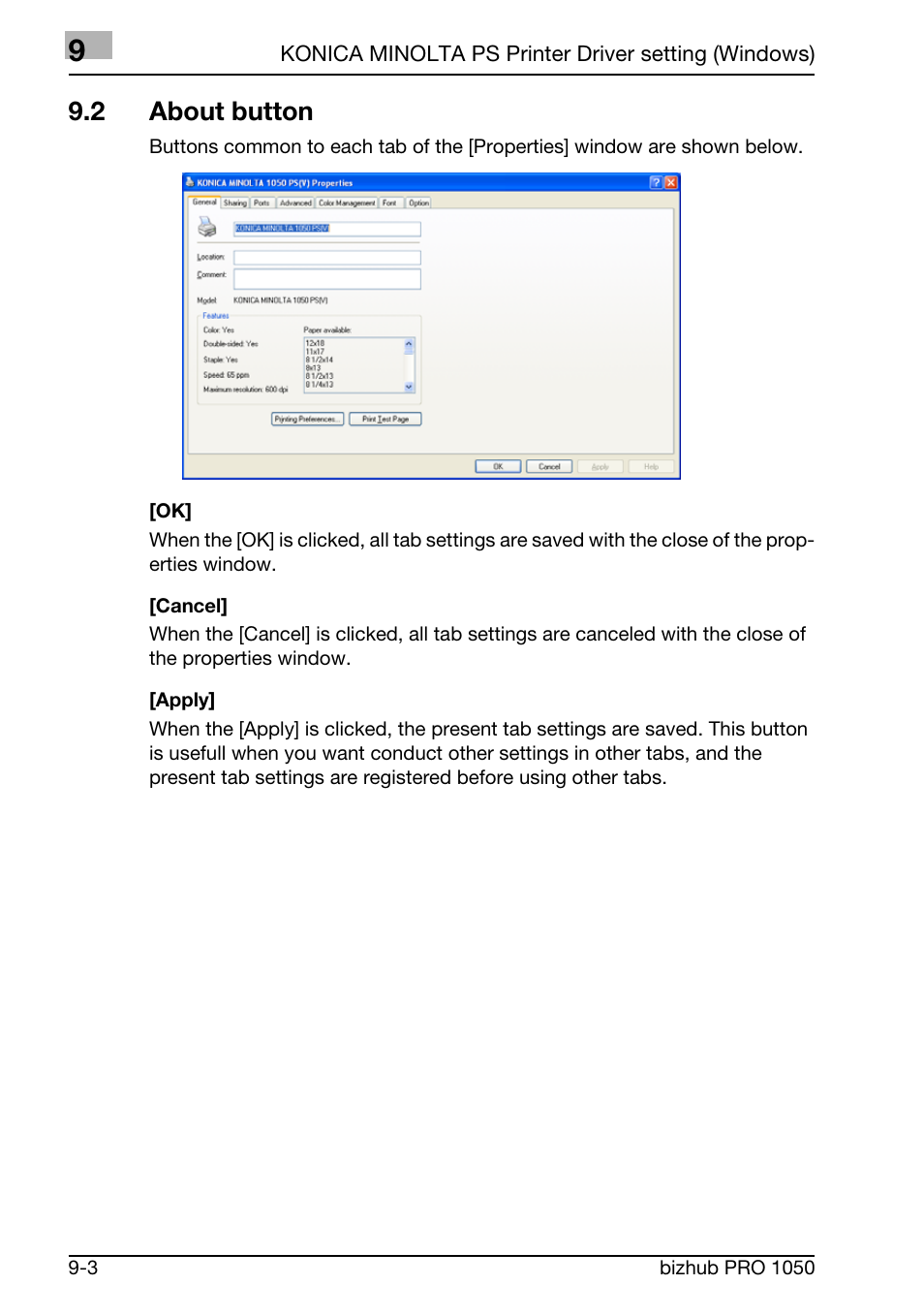 2 about button | Konica Minolta BIZHUB PRO 1050 User Manual | Page 215 / 399