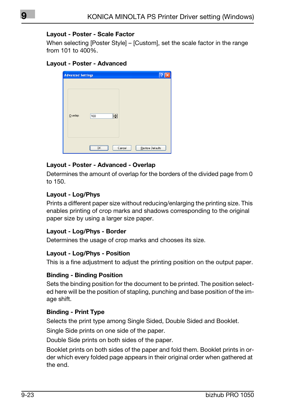 Konica Minolta BIZHUB PRO 1050 User Manual | Page 235 / 399