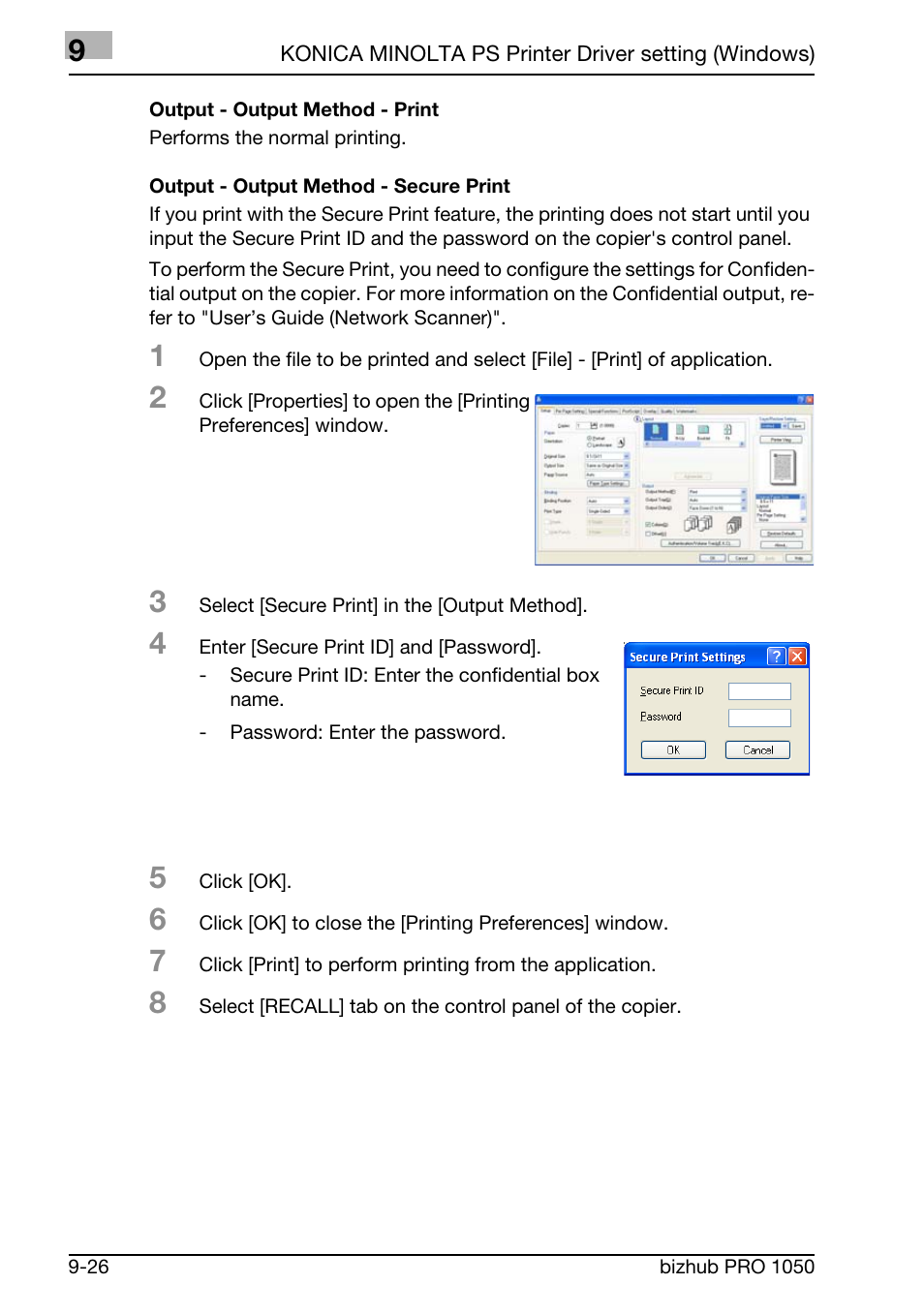 Konica Minolta BIZHUB PRO 1050 User Manual | Page 238 / 399