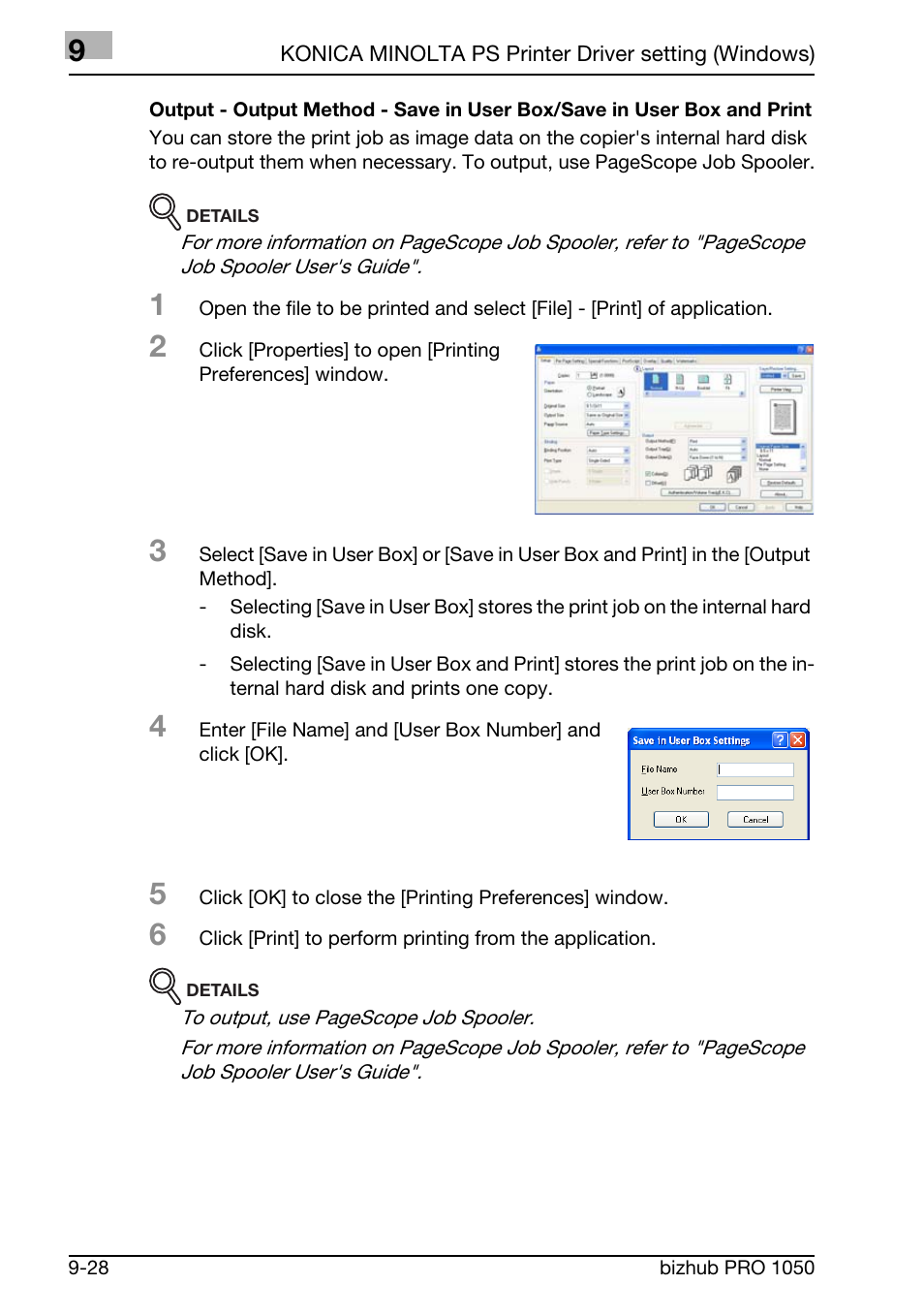 Konica Minolta BIZHUB PRO 1050 User Manual | Page 240 / 399