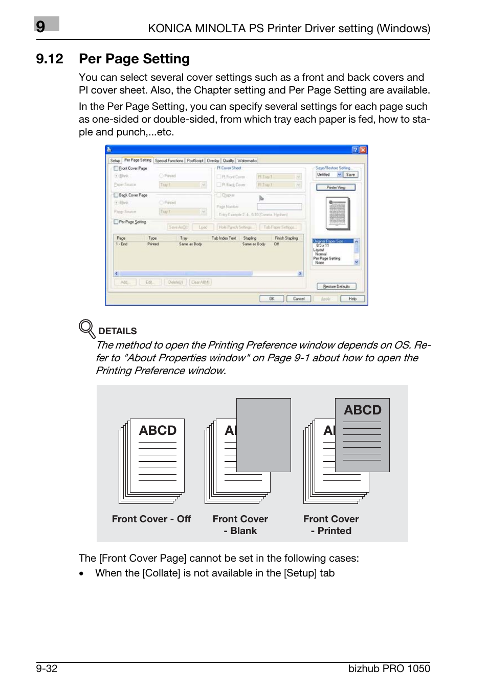 12 per page setting | Konica Minolta BIZHUB PRO 1050 User Manual | Page 244 / 399