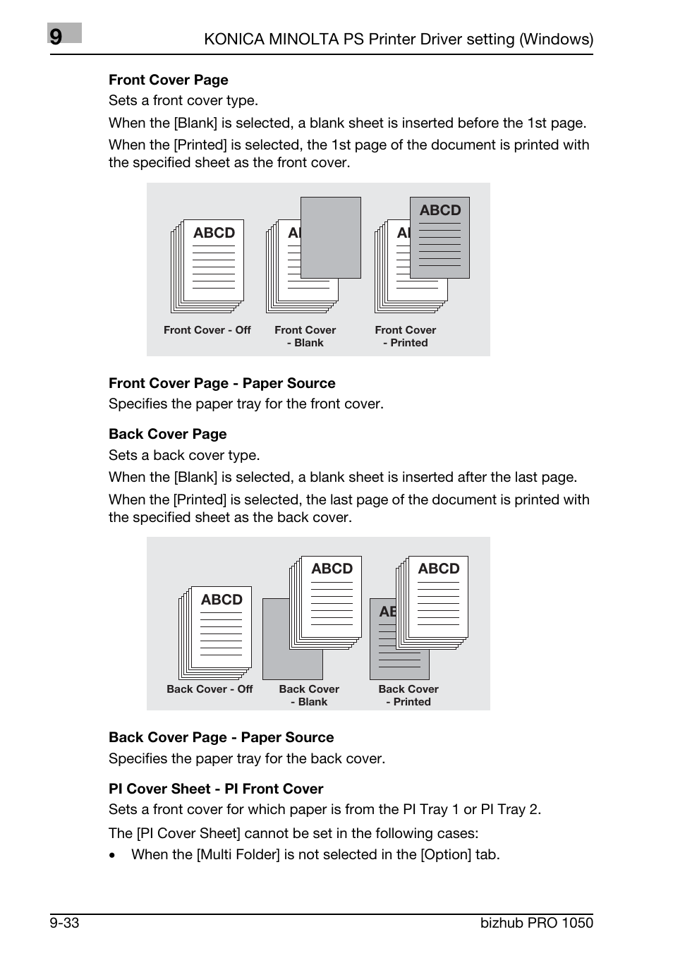 Konica Minolta BIZHUB PRO 1050 User Manual | Page 245 / 399