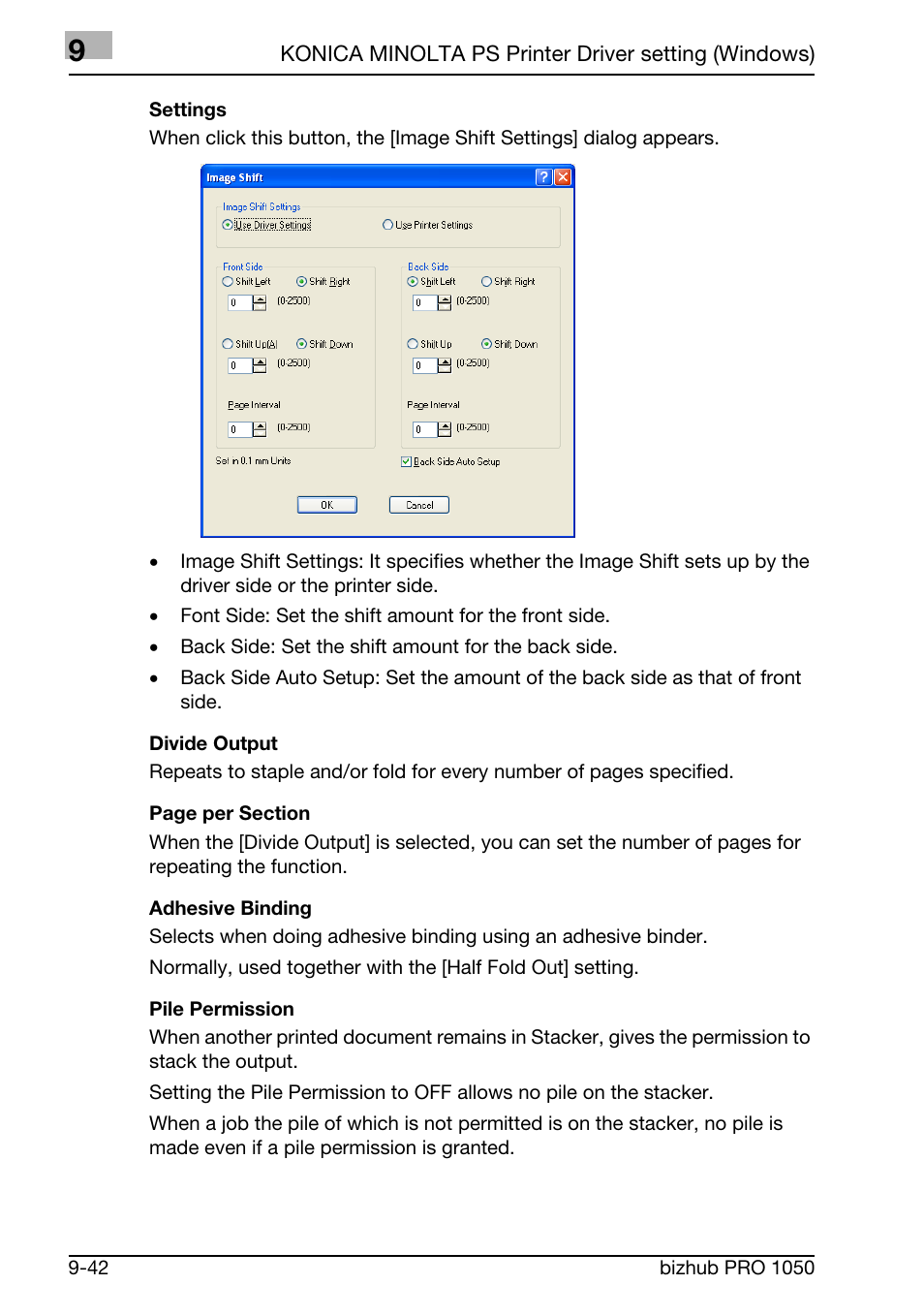 Konica Minolta BIZHUB PRO 1050 User Manual | Page 254 / 399